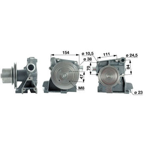 Wasserpumpe 140800060014 mit O-Ring zu Steyr – Wasserpumpen Ersatzteil