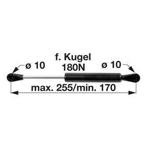 Gasdruckfeder für Türe 5136422 zu Fiat – Traktor Gasdruckfedern Ersatzteil
