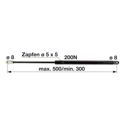 Gasdruckfeder 3200573 zu Lindner – Traktor Gasdruckfedern Ersatzteil