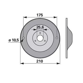 Abdeckscheibe 06563328  zu Vicon - PZ – Kreiselheuer Ersatzteil
