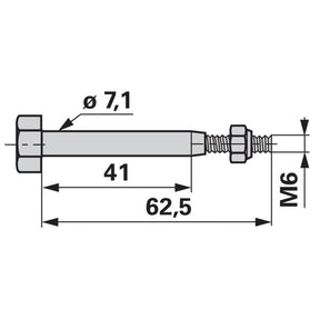 Abscherschraube DC17881 - BP13931 - E45229 John Deere – Sonstiges für Traktor Ersatzteil