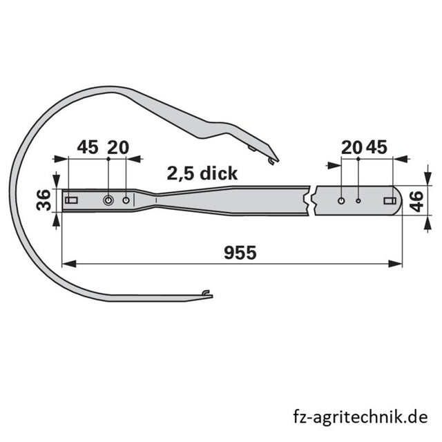 Abstreifblech 987770.0 zu Claas