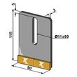 Abstreifer - Hartmetall 6081200 zu Amazone – Scheibenegge Abstreifer Ersatzteil