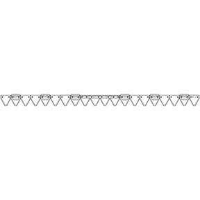 Agria Mähmesser 130 cm 259.0650 gezahnt – Messer für Scheibenmähwerk Ersatzteil
