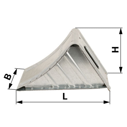 Unterlegkeil 300 x 120 x 160 mm, aus Metall verzinkt Alko – Unterlegkeil Ersatzteil