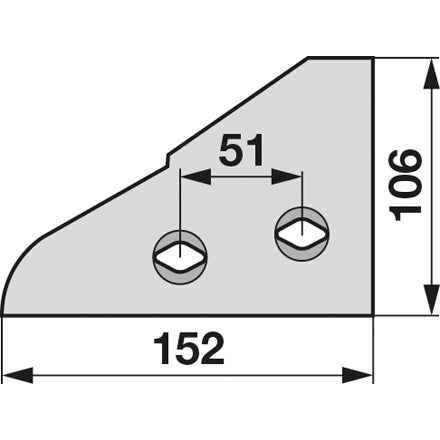 Anlagenvorderteil rechts 761110 zu Kuhn, Huard – edit Ersatzteil
