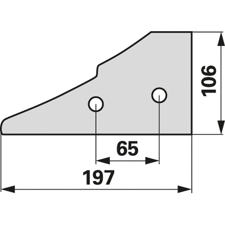 Anlagenvorderteil rechts 761216 zu Kuhn, Huard – Pflug Ersatzteil