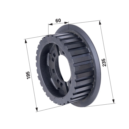 Antriebsrolle - Reibantrieb 076.04011 zu Grimme – Kartoffelroder Ersatzteil