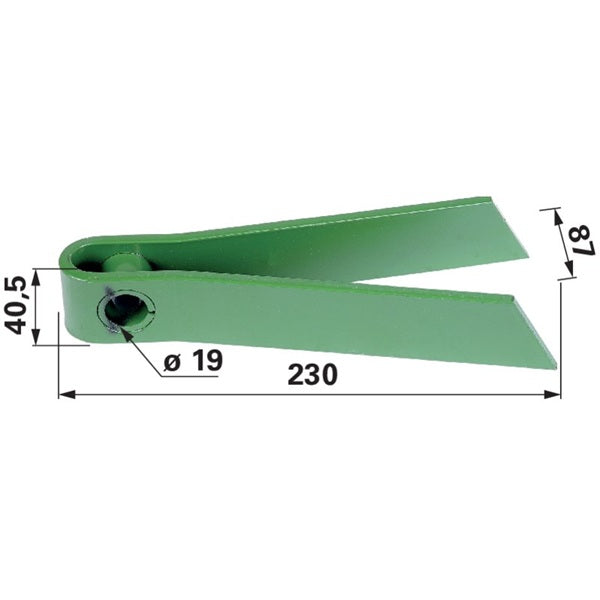 Aufbereiterzinke L 230 mm Krone 253472.0
