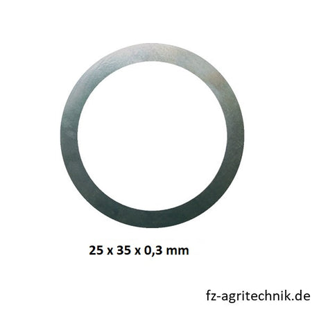 Ausgleichsscheibe - Passscheibe 25 x 35 x 0,3 mm zu Pöttinger – Sonstiges für Trommelmähwerk Ersatzteil