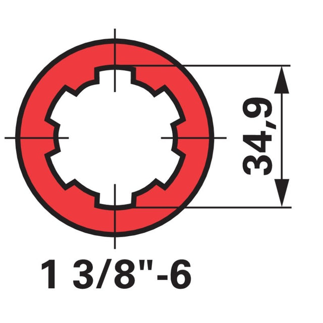 Außengabel 509080355 mit konischer Klemmschraube Bondioli & Pavesi
