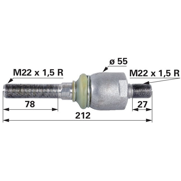 Axialgelenk 166700430705  zu Steyr – Landtechnik Ersatzteil