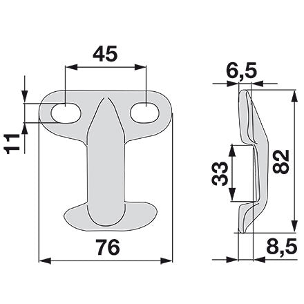 BCS Messerhalter 523.028240 – Halter für Balkenmäher Ersatzteil
