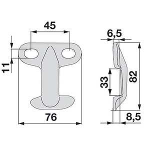 BCS Messerhalter neu 523.028240 – Halter für Balkenmäher Ersatzteil