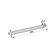 Blattfeder L 460 x B 40 mm Fella 123609 – Landtechnik Ersatzteil