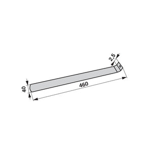 Blattfeder L 460 x B 40 mm Fella 123609 – Landtechnik Ersatzteil