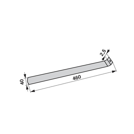 Blattfeder L 460 x B 40 mm Fella 123609 – Landtechnik Ersatzteil