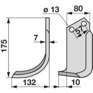 Bogenmesser links zu Howard 994981