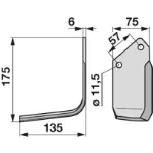 Winkelmesser links zu Howard 9900 / 9923