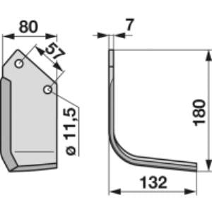 Winkelmesser rechts zu Howard 624401