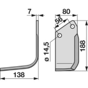 Winkelmesser links zu Krone 036395.0
