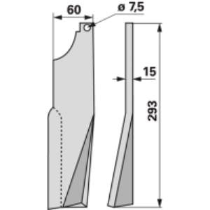Fräsmesser rechts zu Kuhn 52365700
