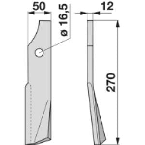 Fräsmesser rechts zu Kuhn 51933800