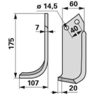 Bogenmesser links zu Maletti-Kverneland 1302078