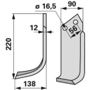 Bogenmesser links zu Pantera 09400416