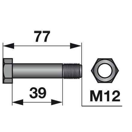 Mühle - Bolzen zu Ley Rheingold – Mühle Ersatzteil