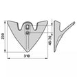 Breitschar - Arbeitsbreite 310 mm – Grubber Schare Ersatzteil