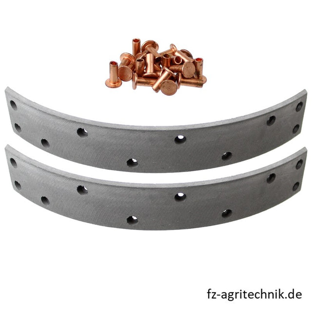 Bremsbelagsatz F140100030030 - F139110340190 - 274 x 41 x 5 mm - zu Fendt - 2 Stück