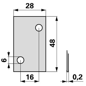 Bucher Einstellplatte 0,2 mm H102.200.490 – Sonstiges für Balkenmäher Ersatzteil