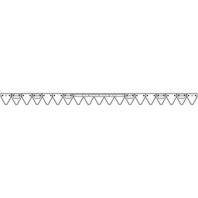 Bucher Mähmesser gezahnt 145 cm H130.201.091 – Klingen für Balkenmäher Ersatzteil