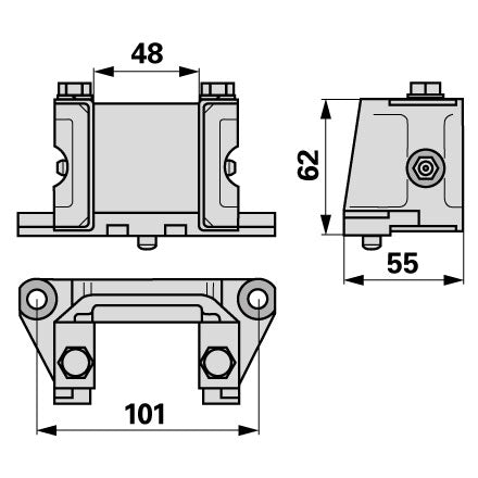 Bucher Messerkopf komplett LA= 101 mm H150.051.780 – Halter für Balkenmäher Ersatzteil