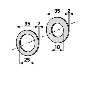 Bucher Scheibensatz ( 1 x vorne/ 1 x hinten) H102.200.080 – Sonstiges für Balkenmäher Ersatzteil