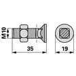 Bucher Schuhschraube M10 x 35  H130.159.440 – Schrauben Ersatzteil