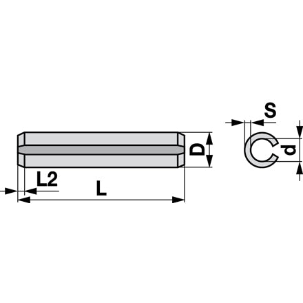 Bucher Spannhülsen 6 x 40 mm zu Profilrohr H935.453.240 – Sonstiges für Balkenmäher Ersatzteil