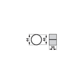 Buchse AD 44 x ID 40 x L 30 mm, innen anstelle von Pöttinger 410.186 – Ladewagen Ersatzteil