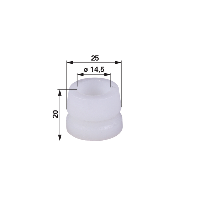 Buchse VN5009402 - AD 25 x ID 14,5 x L 2 -  zu Reform – Lager Ersatzteil