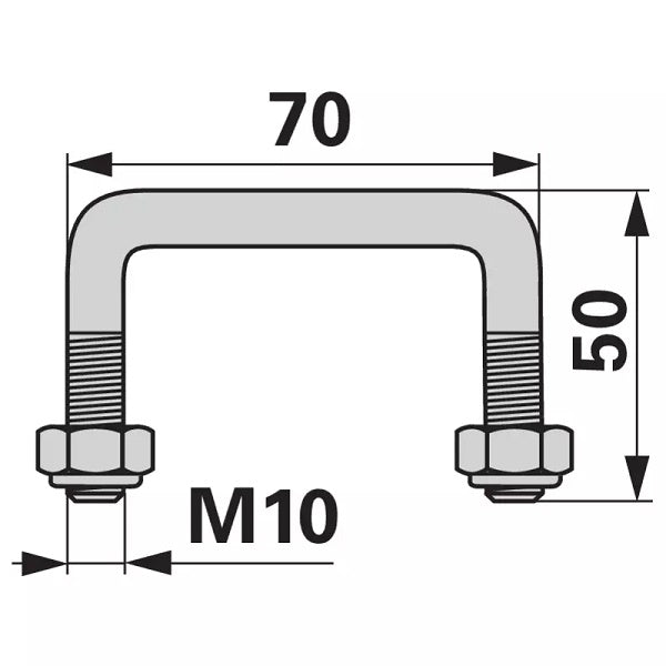 Bügelschraube - M10 – Schrauben Ersatzteil