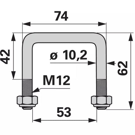 Bügelschraube - M12 – Schrauben Ersatzteil