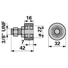 Laufrolle 60545 zu Case IH – Lager für Ladewagen Ersatzteil
