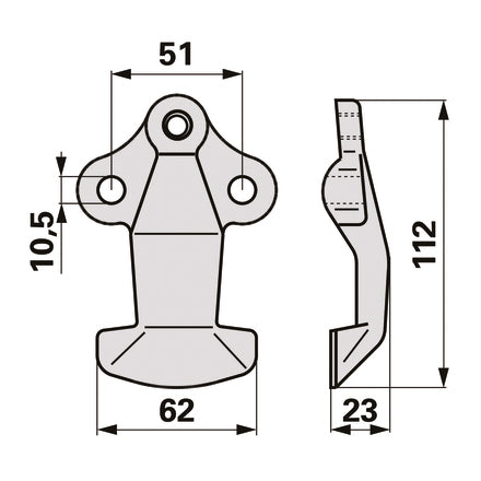 Casorzo Messerhalter 20501 – Balkenmäher Ersatzteil