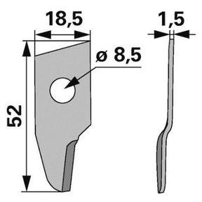 Garnmesser 000012.1 zu Claas – Ernte Ersatzteil
