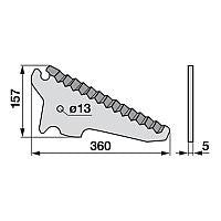 Ladewagenmesser 06587308 zu Deutz-Fahr