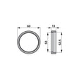Distanzring alt, AD 60 x ID 50 x B 13 mm anstelle von PZ GT65 – Sonstiges für Trommelmähwerk Ersatzteil