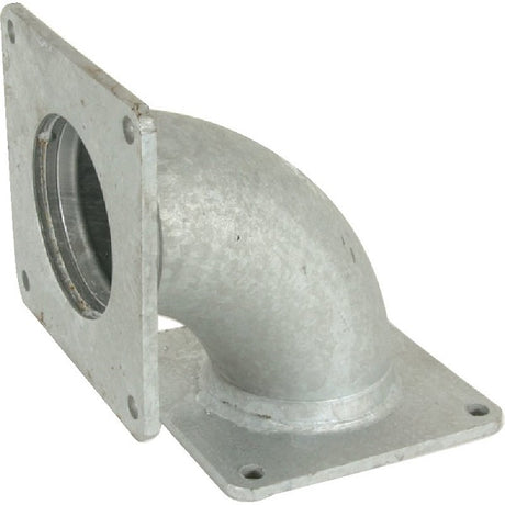 Doppelflanschbogen verzinkt 90 Grad - 4 Zoll – Bogen Ersatzteil