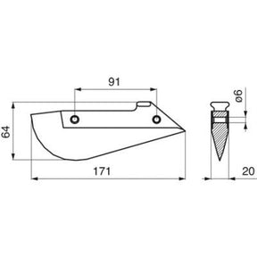 Drillschar 3668300 zu Amazone – Drill Schare Ersatzteil