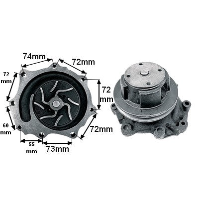 Wasserpumpe EAPN8A513F mit Dichtung zu Ford – Traktorkühlwasserpumpe Ersatzteil
